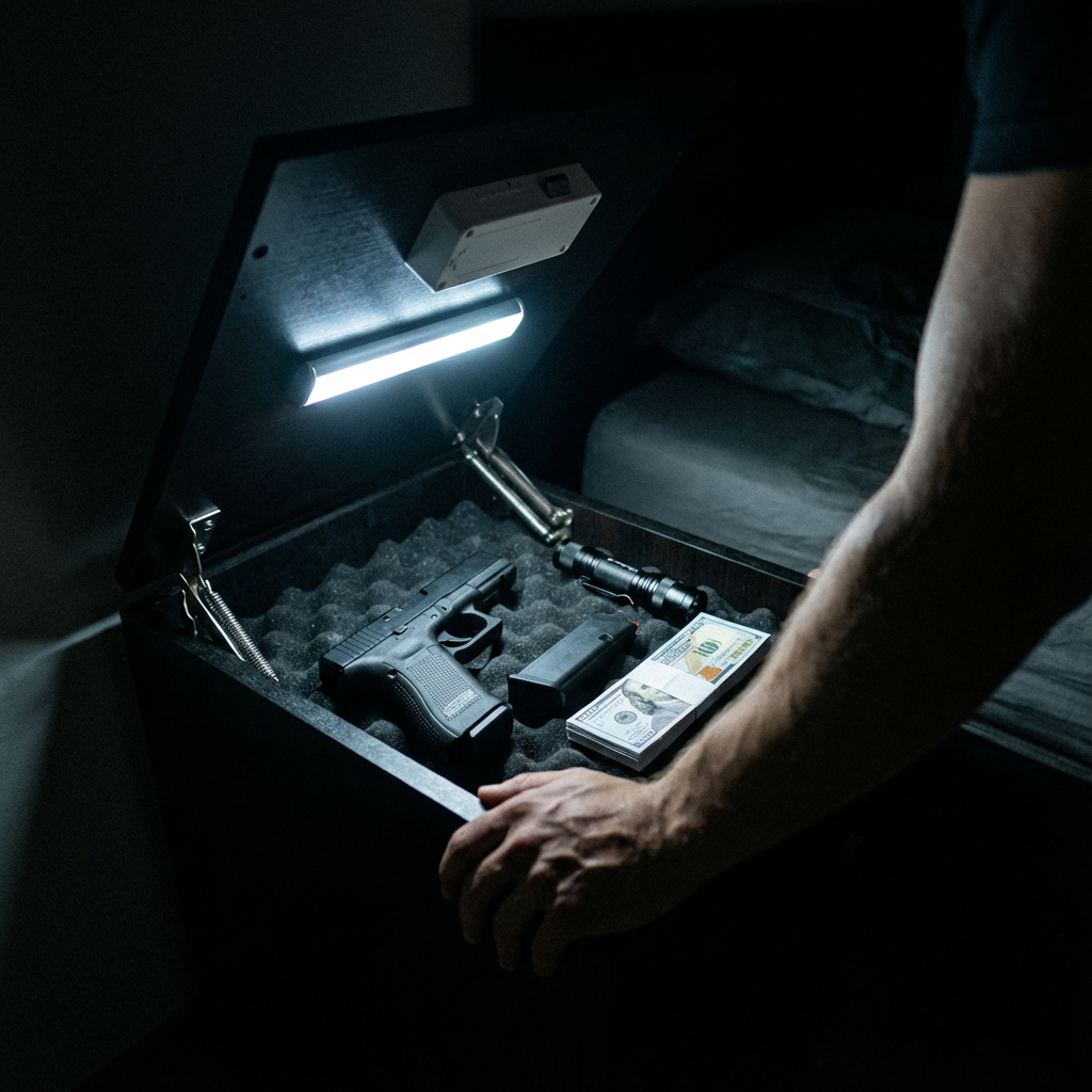 Hidden Compartment Nightstand