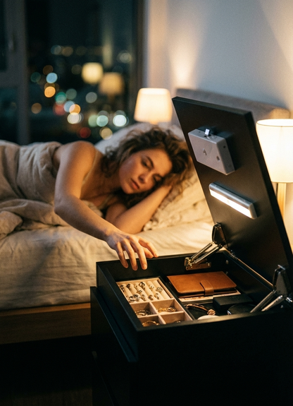 Hidden Compartment Nightstand