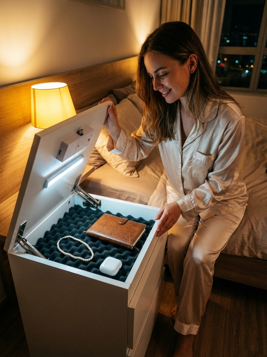 Hidden Compartment Nightstand
