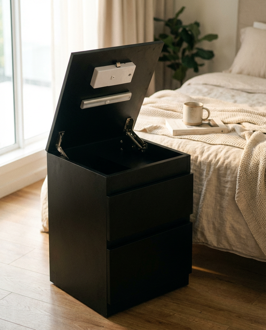 Hidden Compartment Nightstand