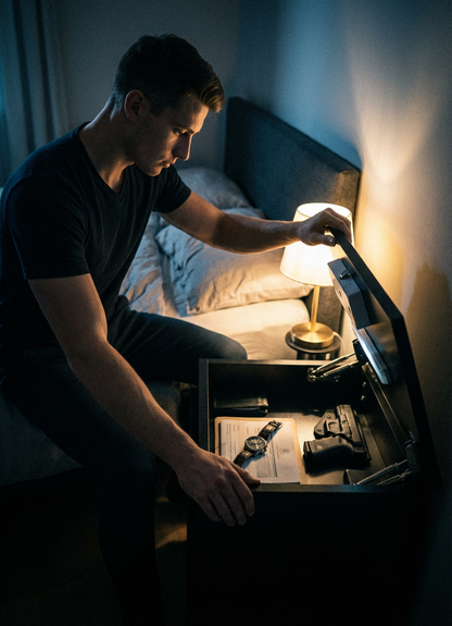 Hidden Compartment Nightstand