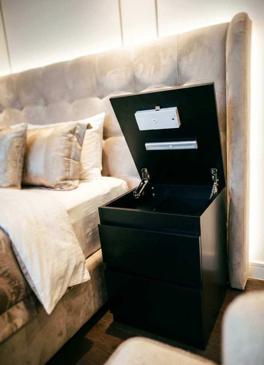 Hidden Compartment Nightstand